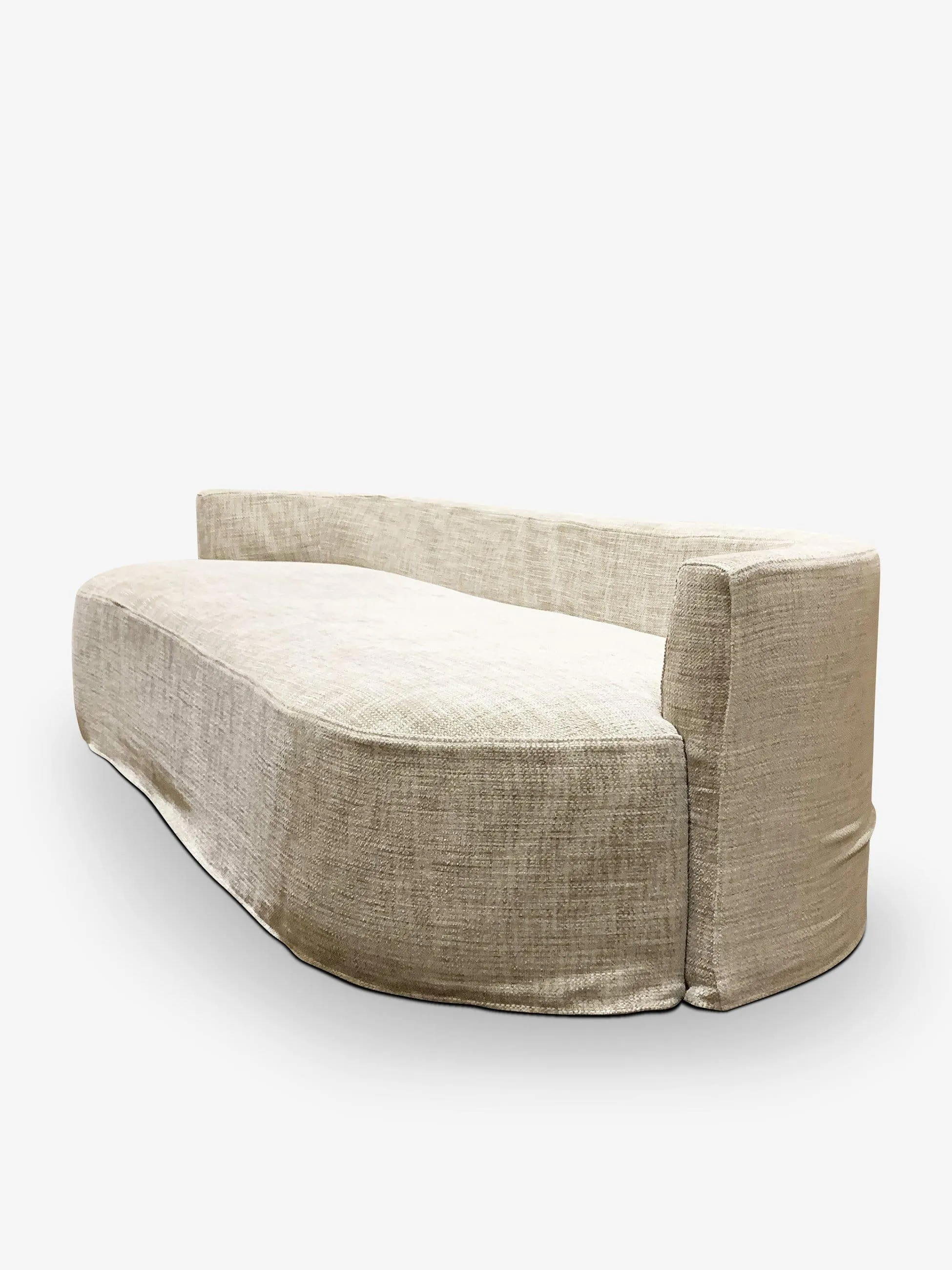 NOS Sofa in Fabric LIN Gris 005 by Collection Particuliere