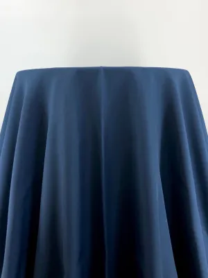 Patio Navy Polyester Tablecloth 90" Round
