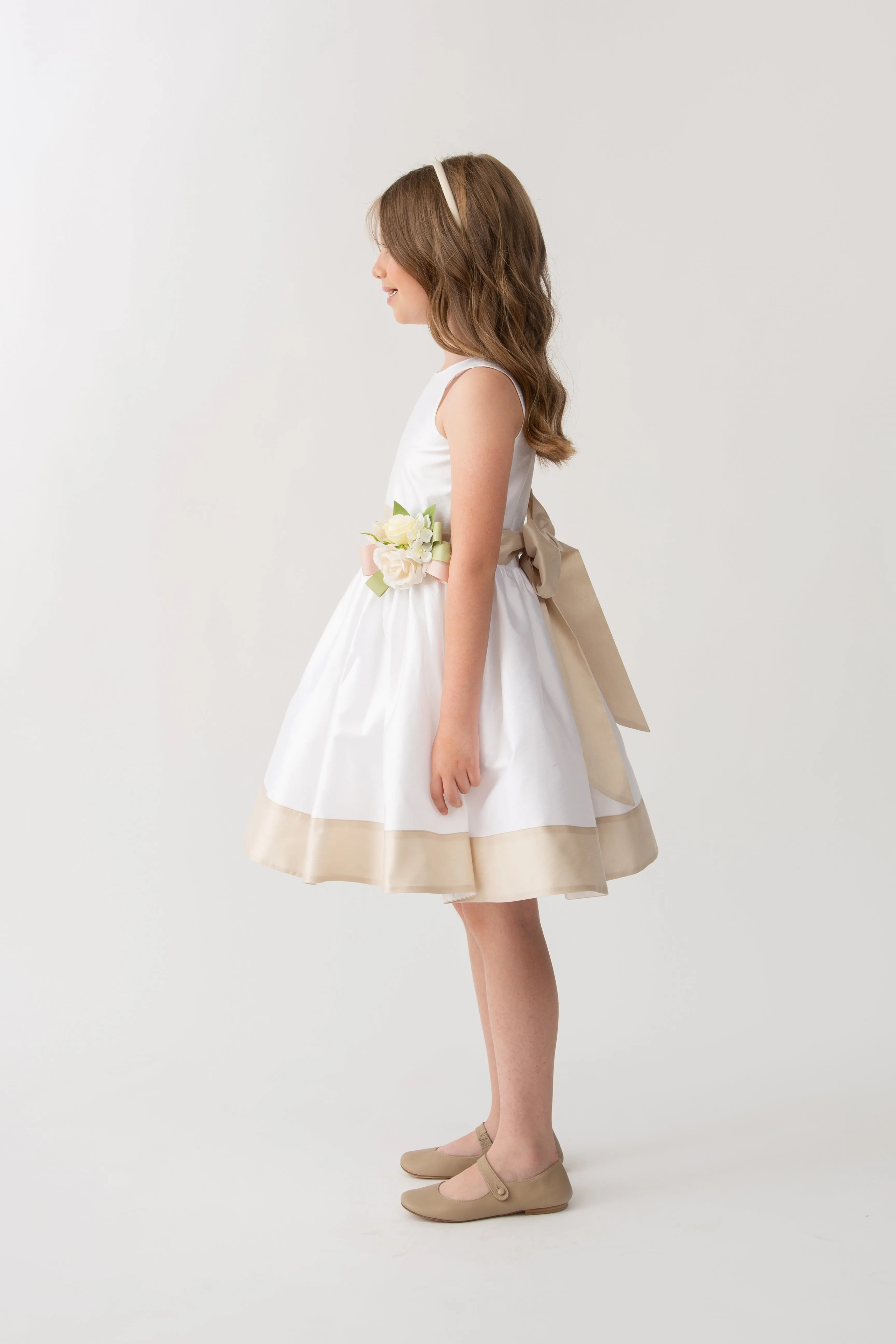 PCL Vella White w/Beige Party Dress