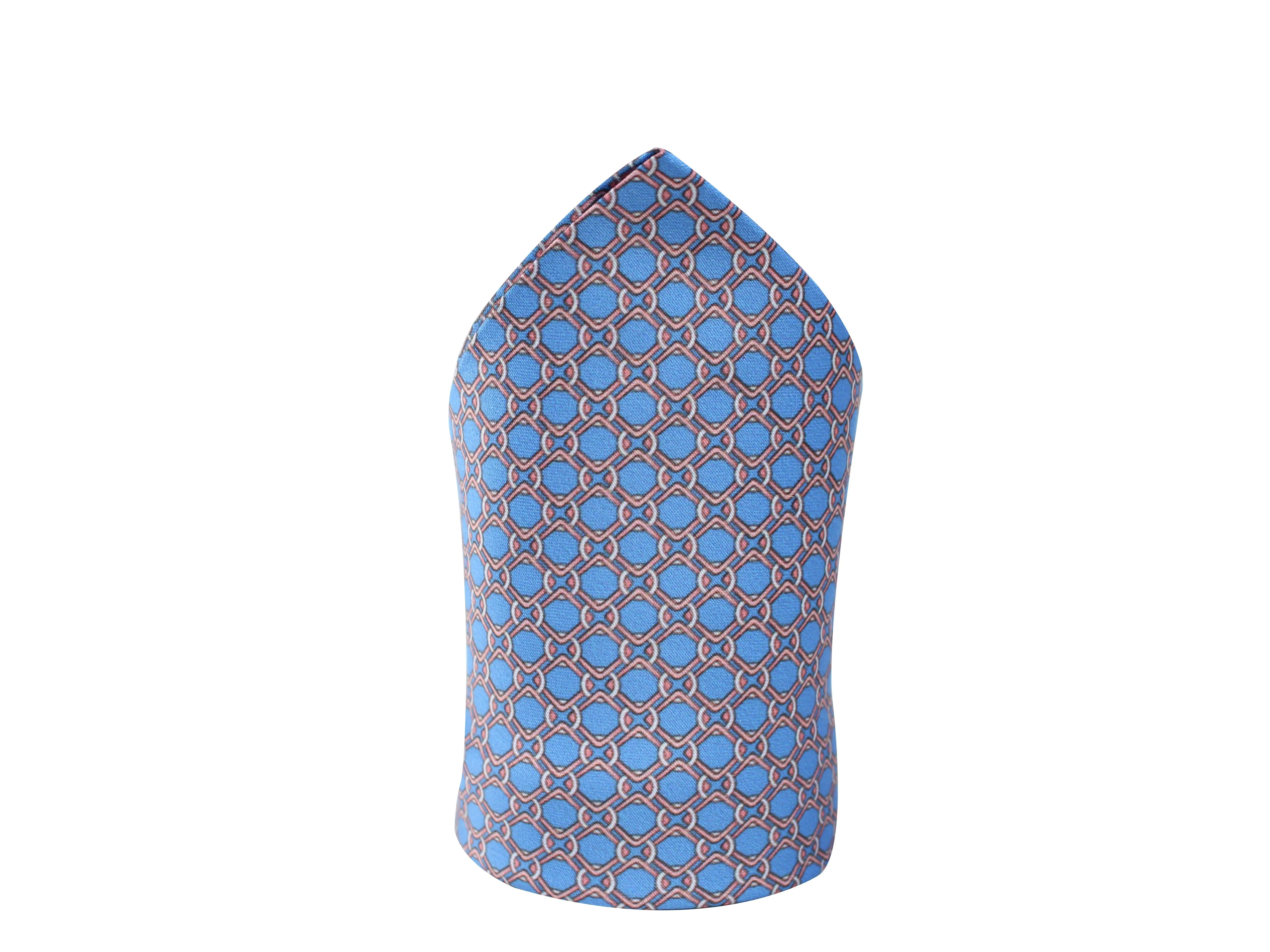 Peluche Geometry Pattern Pocket Square For Men