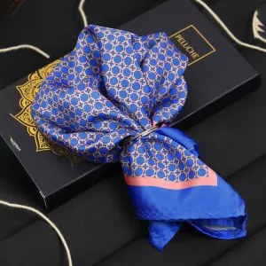 Peluche Geometry Pattern Pocket Square For Men