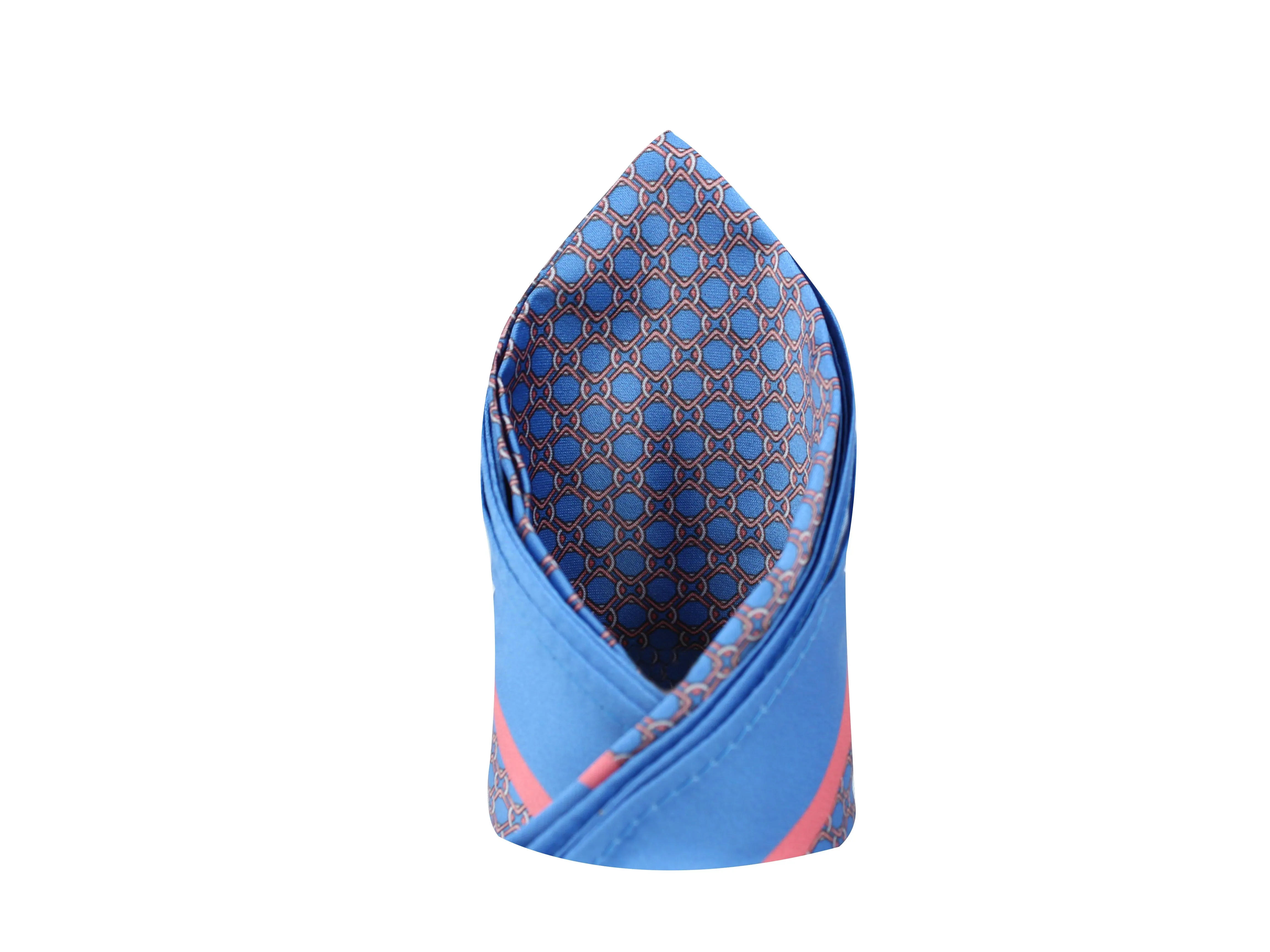 Peluche Geometry Pattern Pocket Square For Men