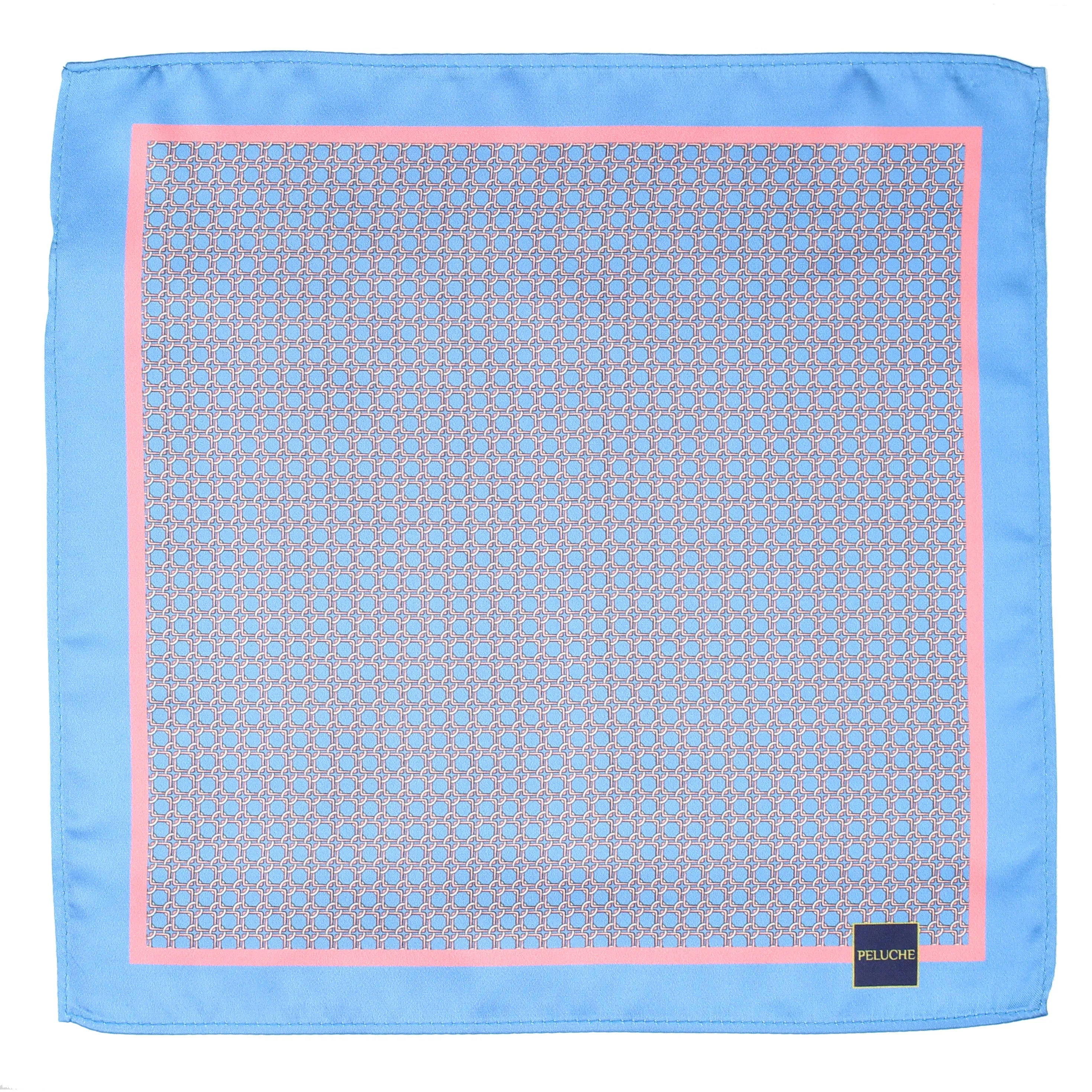 Peluche Geometry Pattern Pocket Square For Men