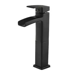 Pfister LG40-DF0B Kenzo Single Control Vessel Bathroom Faucet in Black