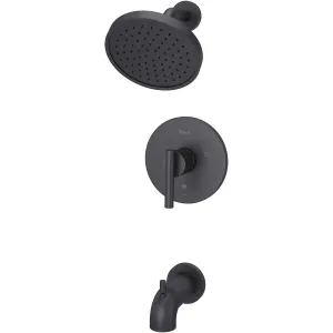 Pfister LG89-8NCB Contempra 1-Handle Tub and Shower Trim Kit in Matte Black