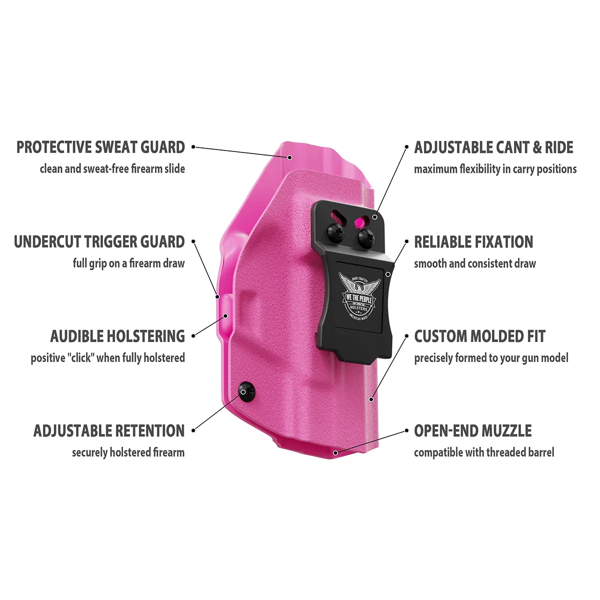 Pink Custom Printed Holster - IWB Kydex Holster