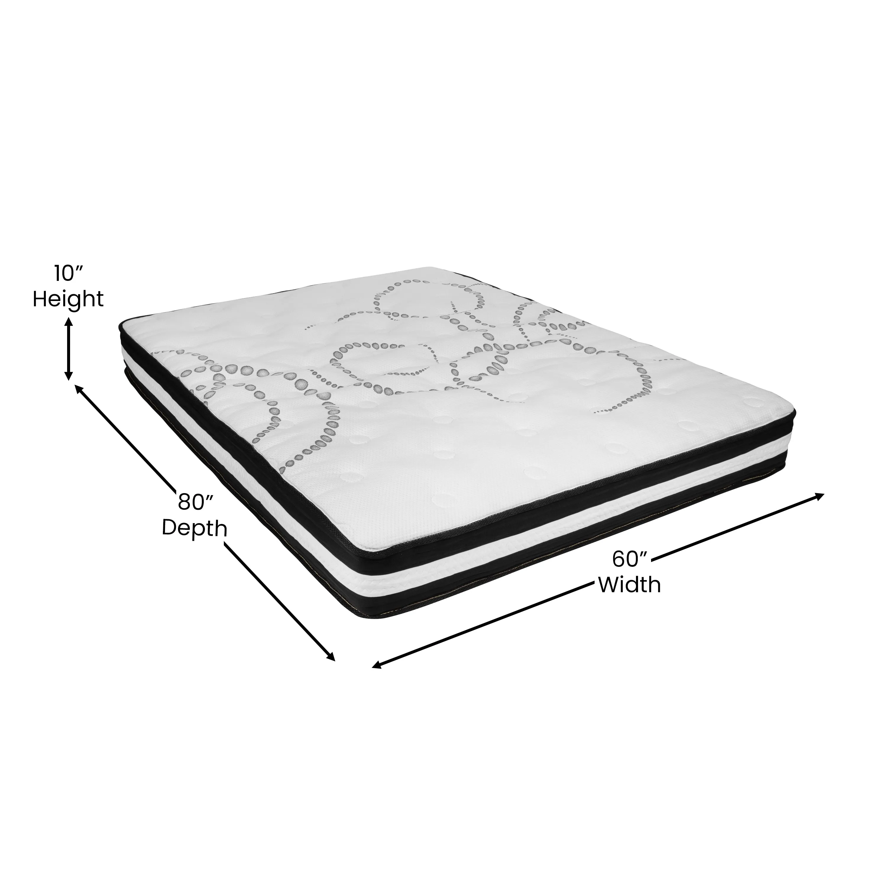Queen Platform Bed Set-Gray SL-BM10-11-GG
