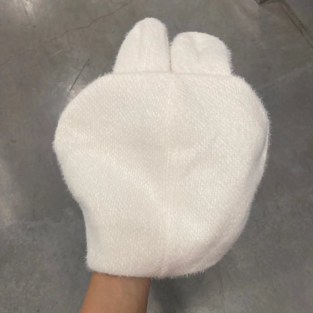Rabbit Ear Beanie (White)