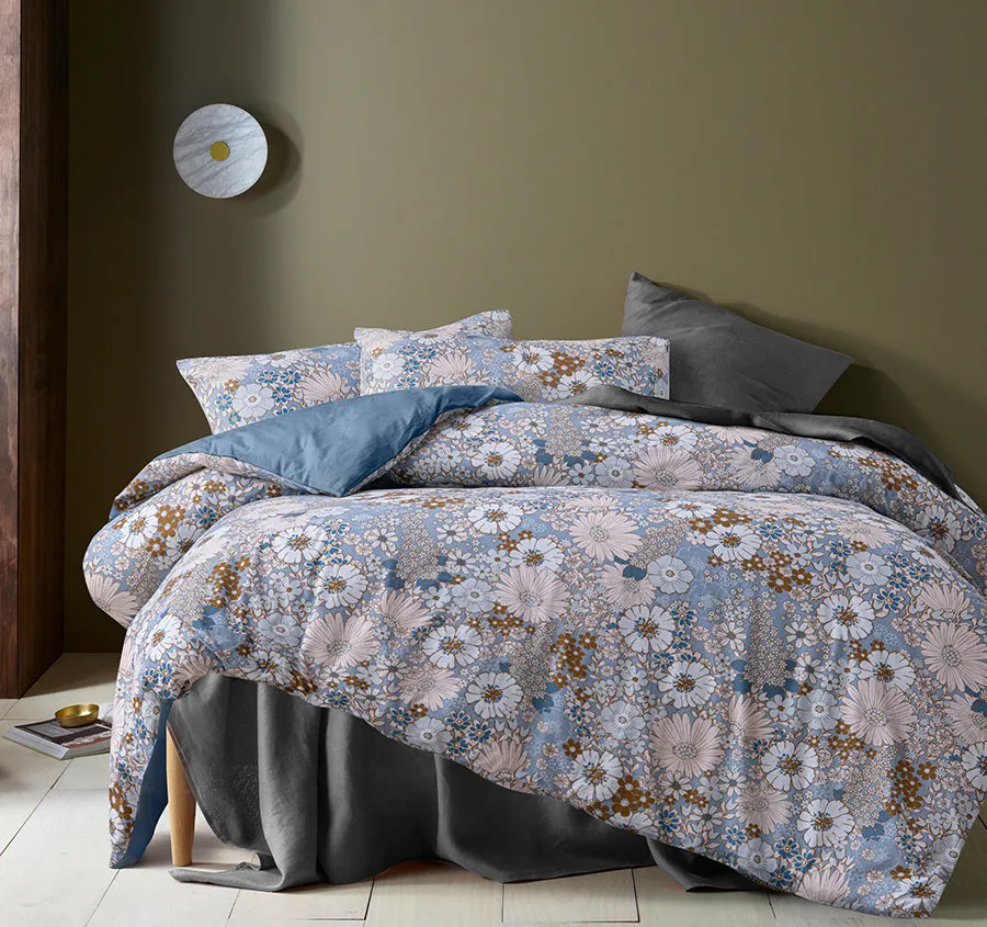Rainbow Garden Quilt Cover Set Range Blue