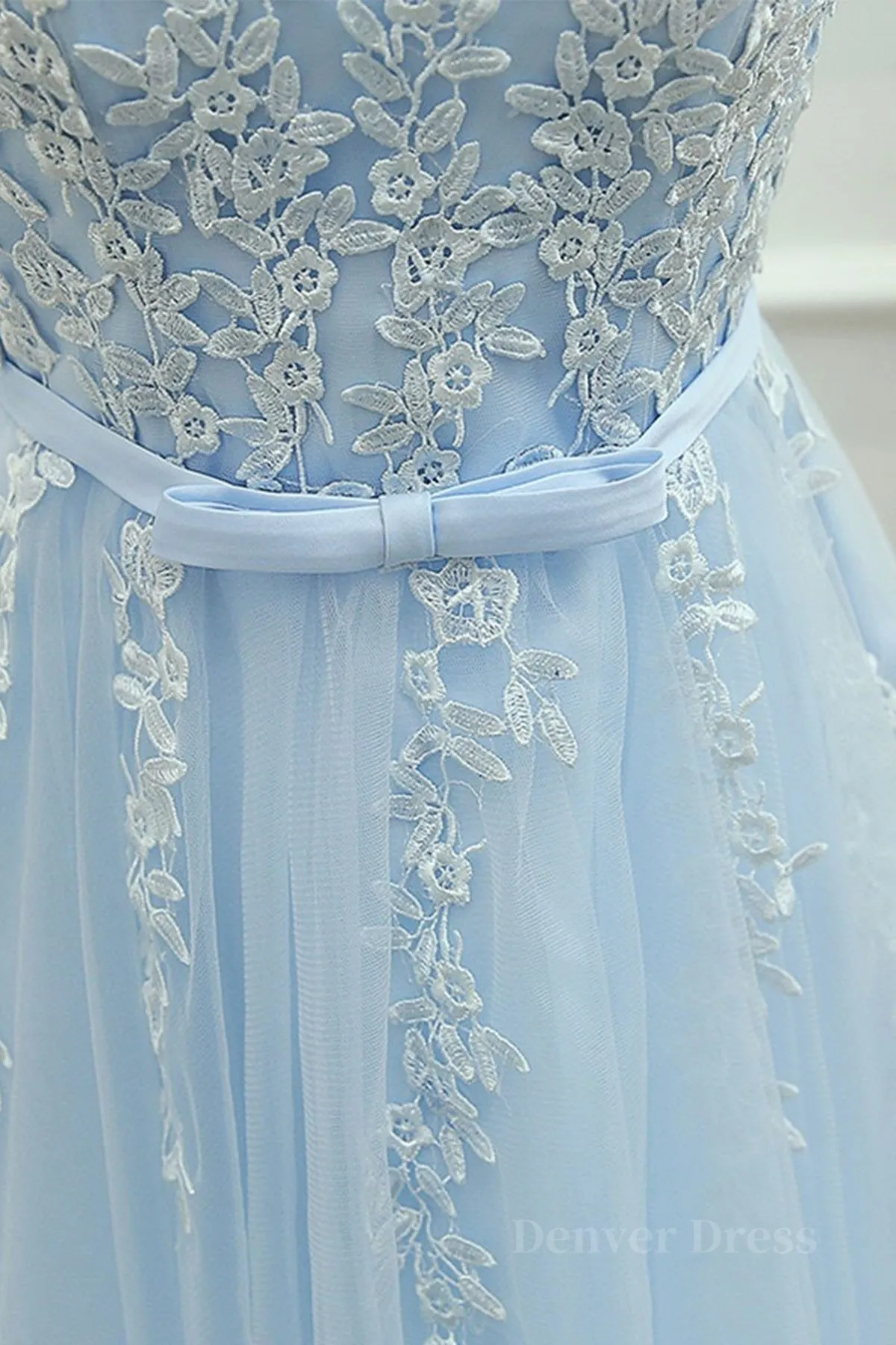 Round Neck Short Blue Lace Prom Dresses Short Blue Lace Homecoming Graduation Dresses