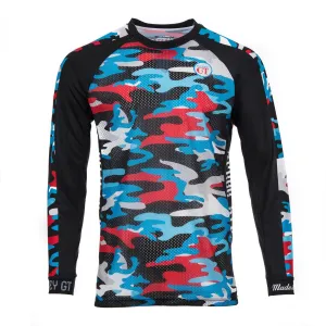 Royal Camo re-cycle long sleeve MTB jersey