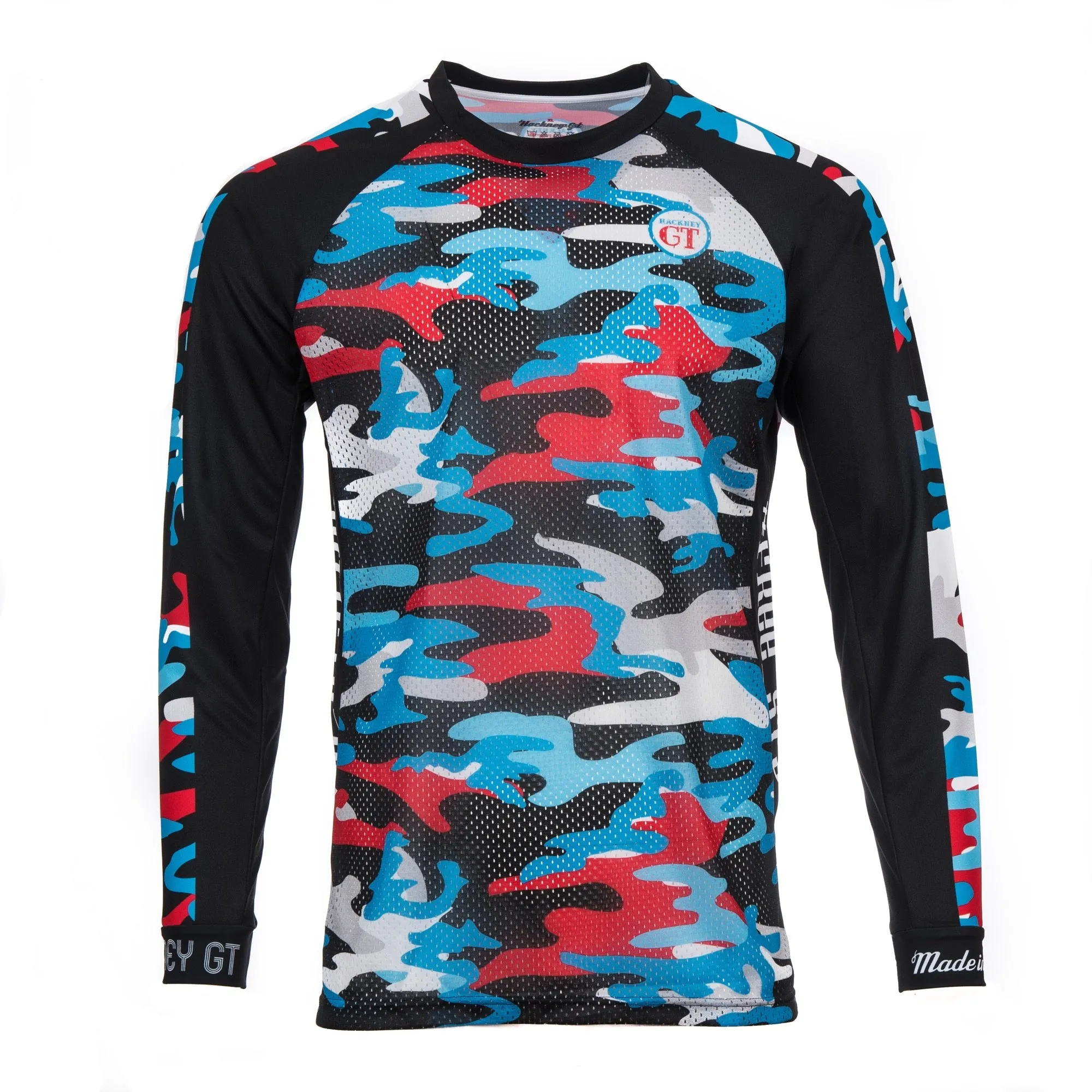 Royal Camo re-cycle long sleeve MTB jersey
