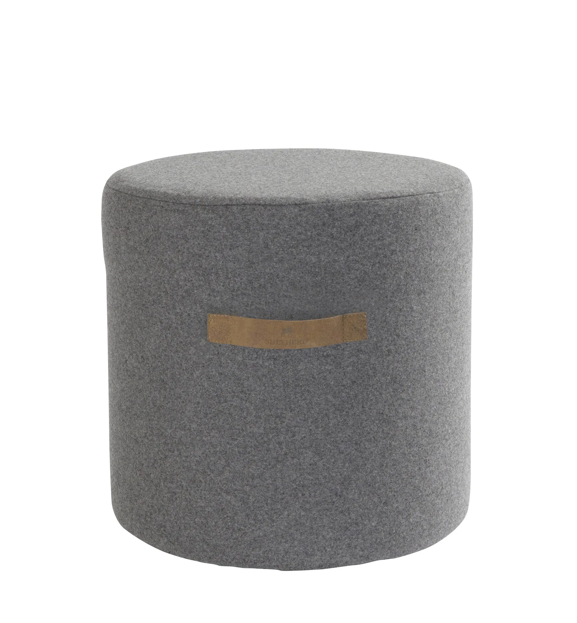 Sara Round Pure Wool Pouffe or Footstool - 40x40cm