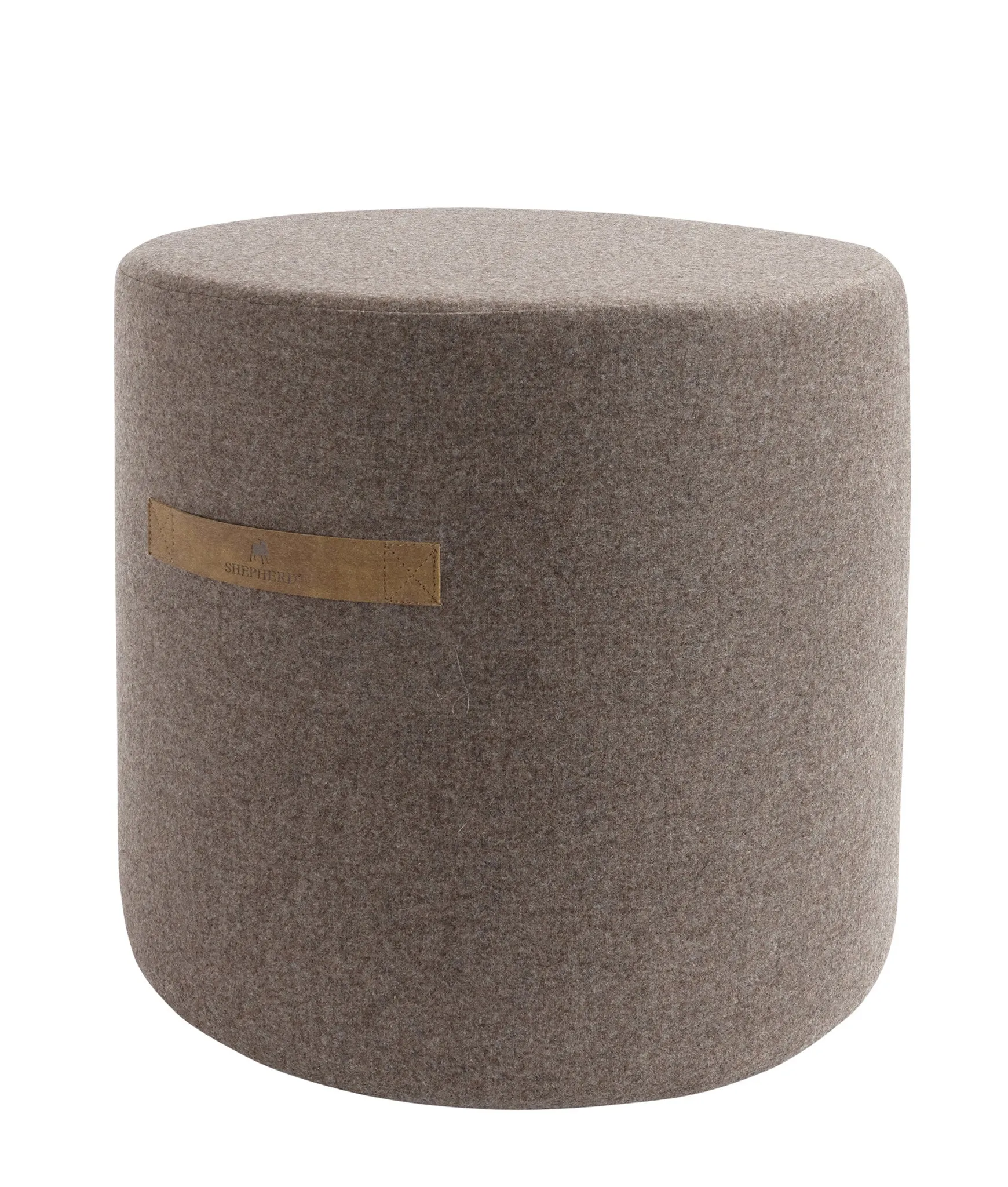 Sara Round Pure Wool Pouffe or Footstool - 40x40cm