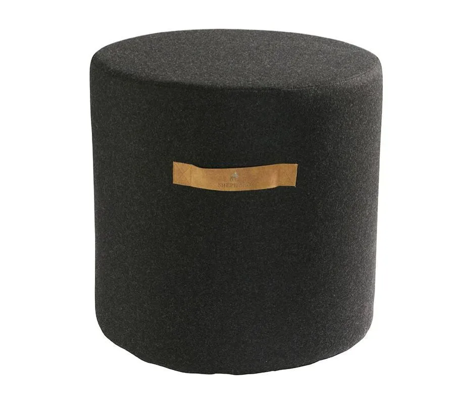 Sara Round Pure Wool Pouffe or Footstool - 40x40cm