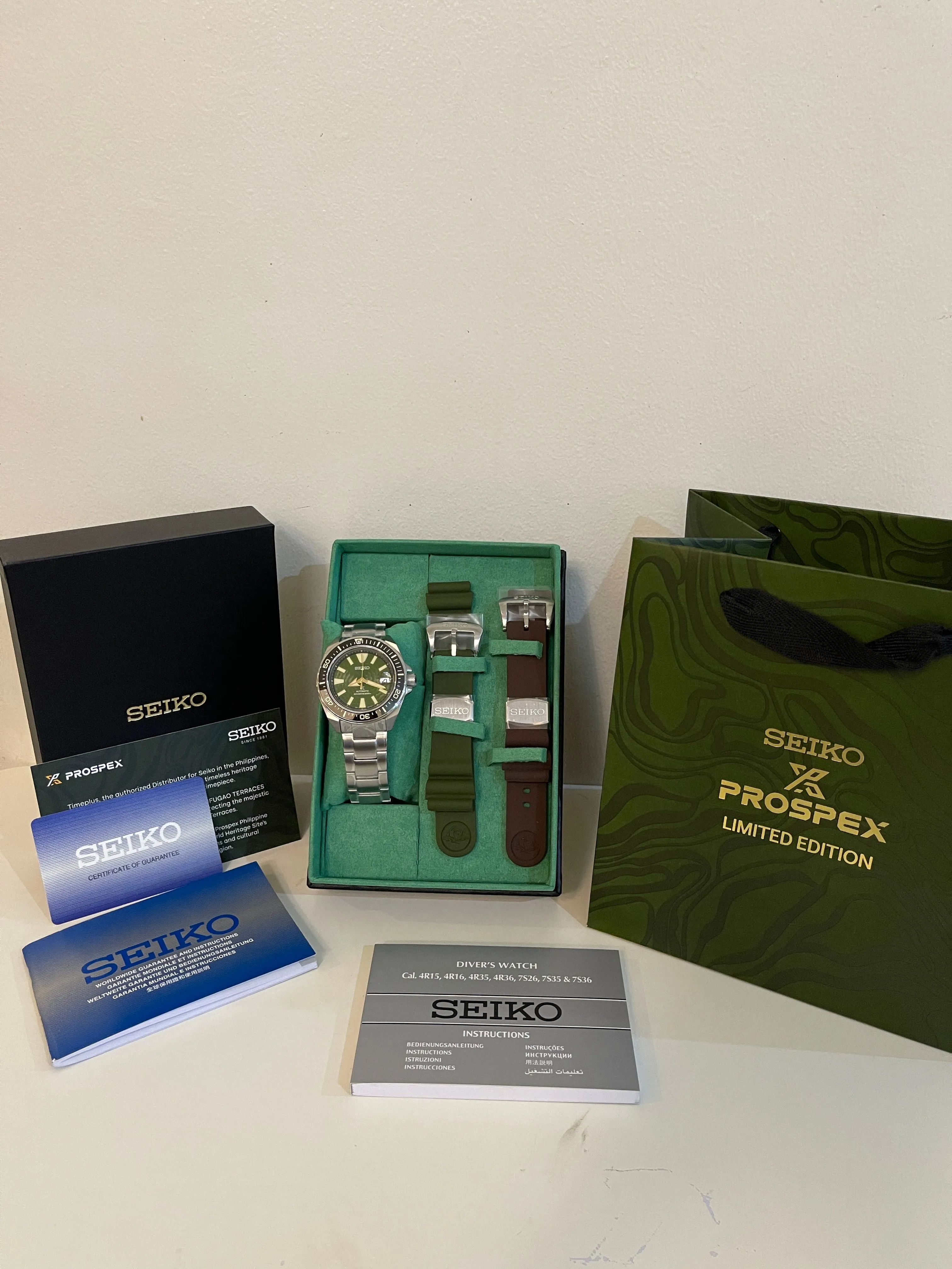 Seiko Prospex SRPK59K1 Rice Terraces 4th Philippines Limited Ed Automatic Watch