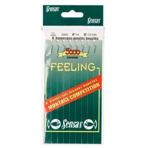 Sensas Feeling 3405 Black Hooks To Nylon