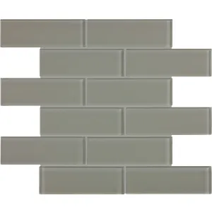 Smoke, 2" x 6" - Glass Tile