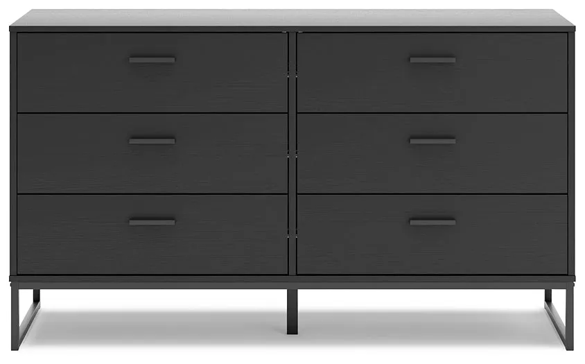 Socalle Queen Platform Bed with Dresser, Chest and Nightstand