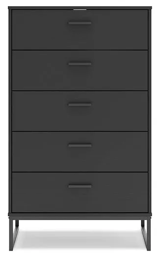 Socalle Queen Platform Bed with Dresser, Chest and Nightstand