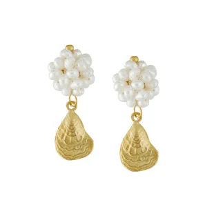 Susan Shaw Pearl Cluster Oyster Drops