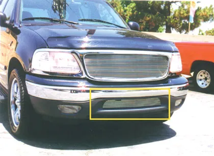 T-REX Billet Series, Bolt On Bumper Grille - Polished - 1999-2003 F150