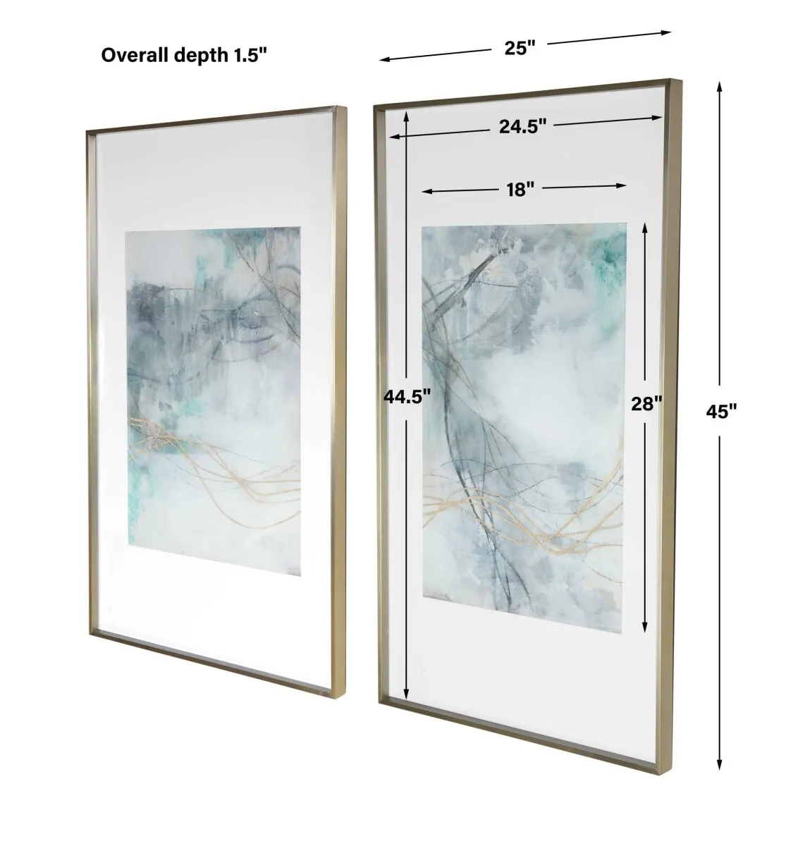Undulating Oro Framed Prints