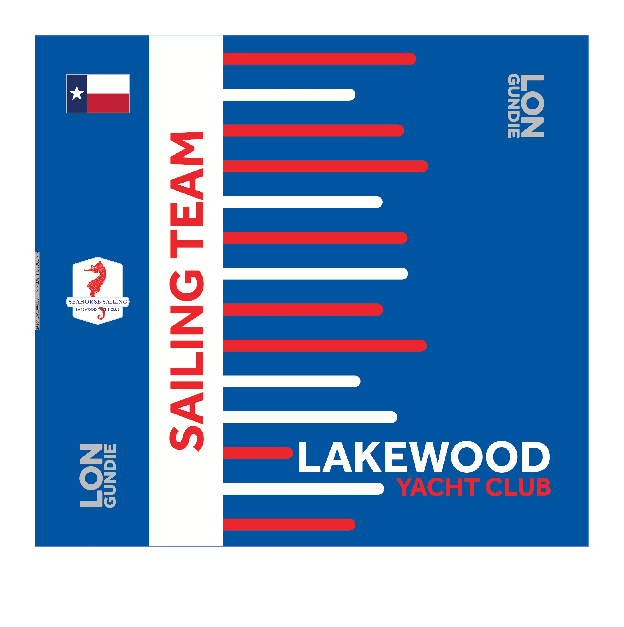 UNISEX NECK GAITER ACCESSORY -- BLUE | LAKEWOOD YACHT CLUB