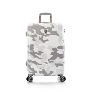 White Camo Hardside 26" Medium Checked Luggage
