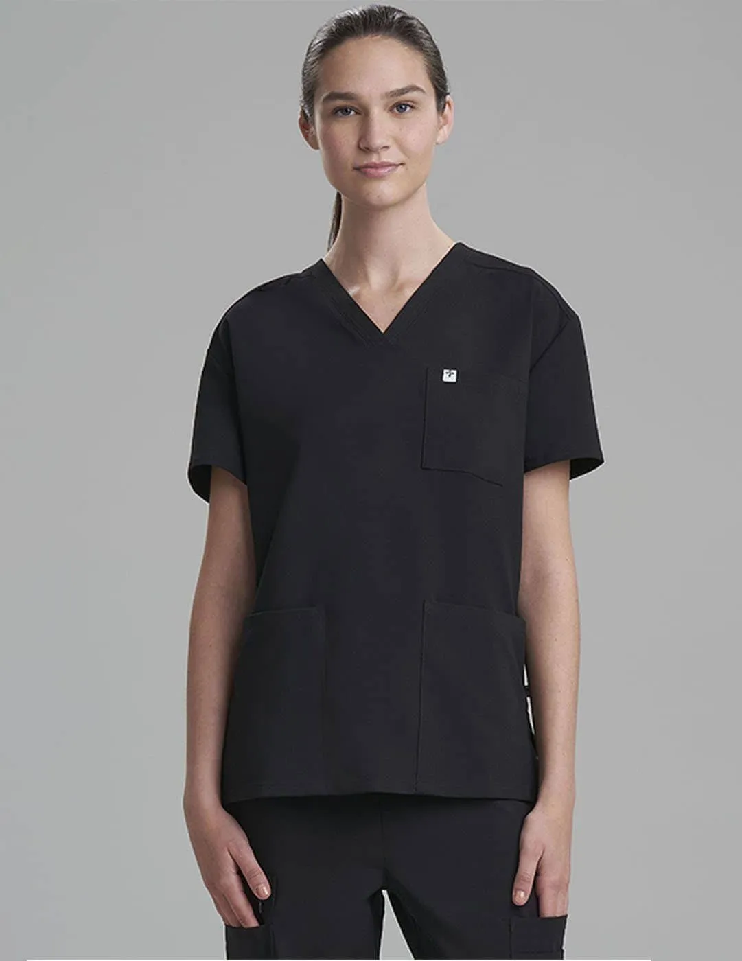 Womens 3-Pocket V-Neck Scrub Top Core Colorways