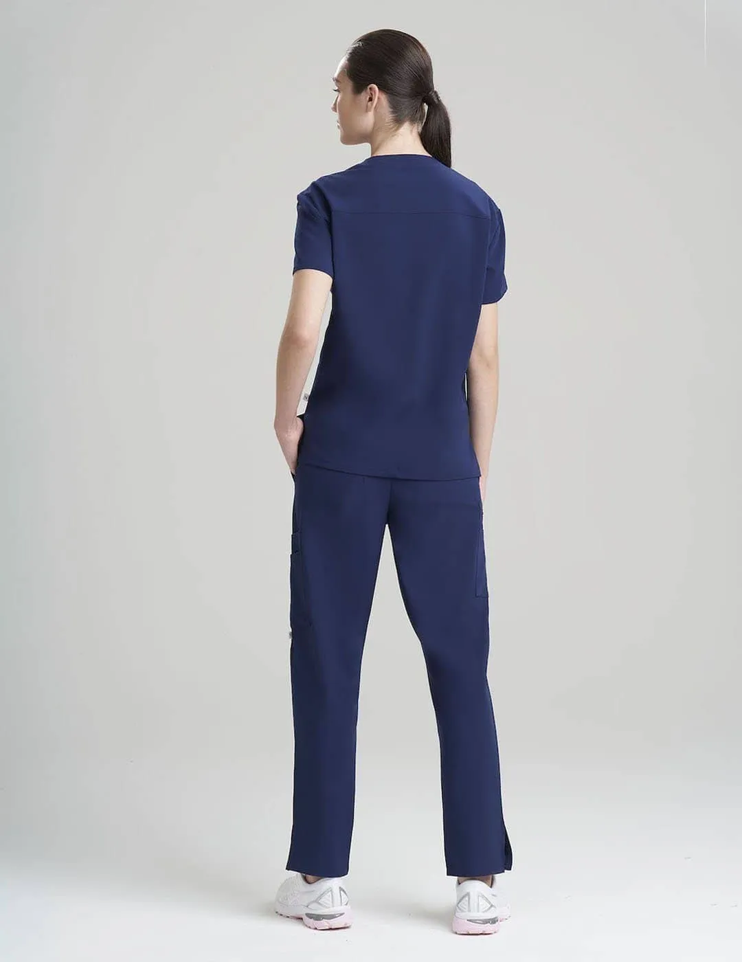 Womens 3-Pocket V-Neck Scrub Top Core Colorways