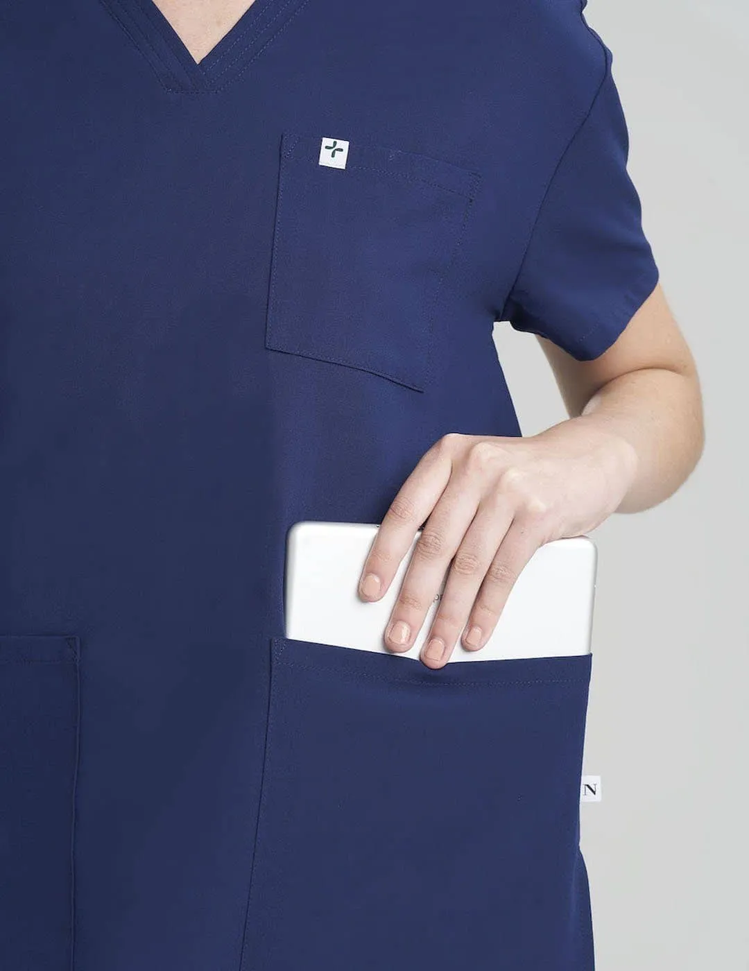 Womens 3-Pocket V-Neck Scrub Top Core Colorways