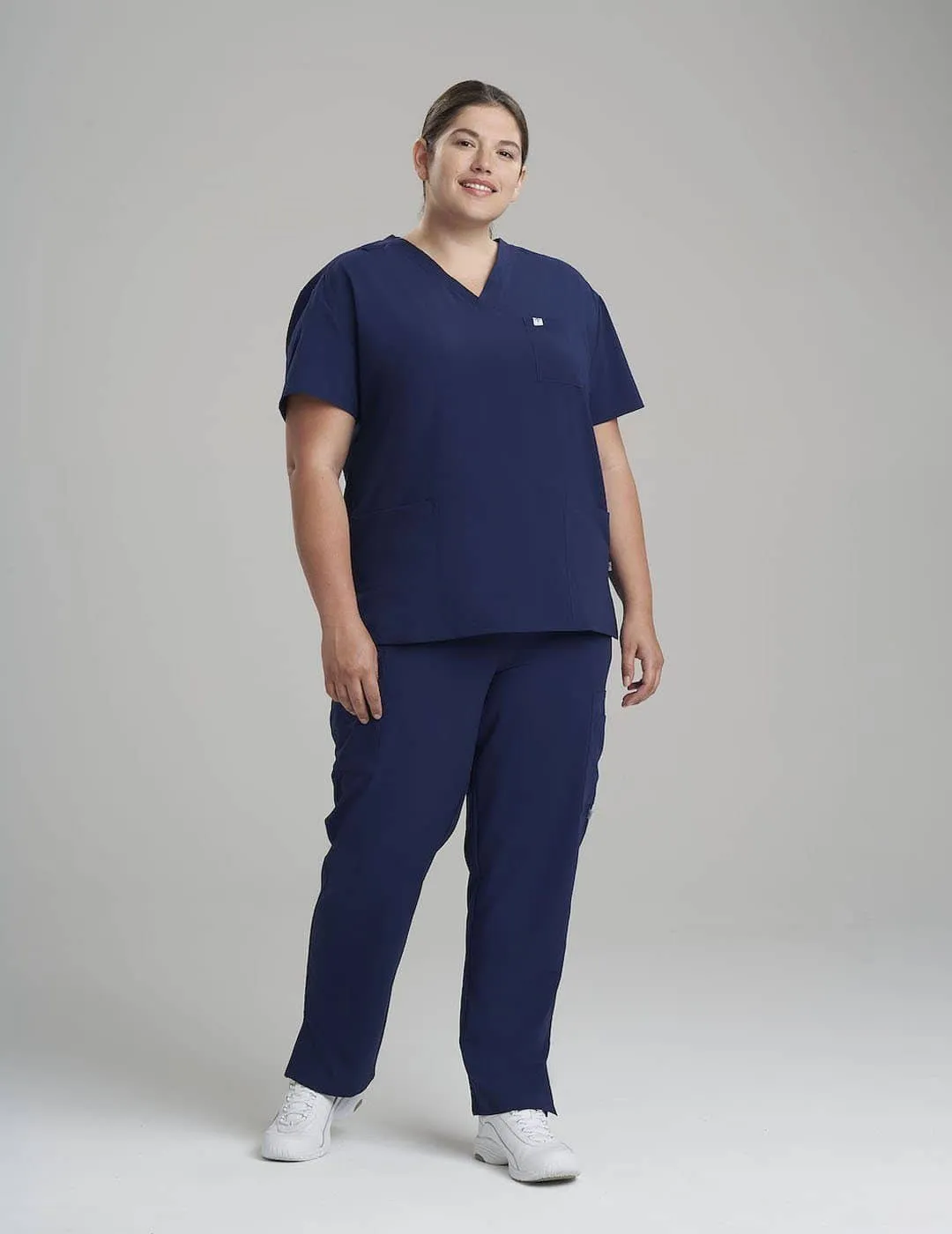 Womens 3-Pocket V-Neck Scrub Top Core Colorways