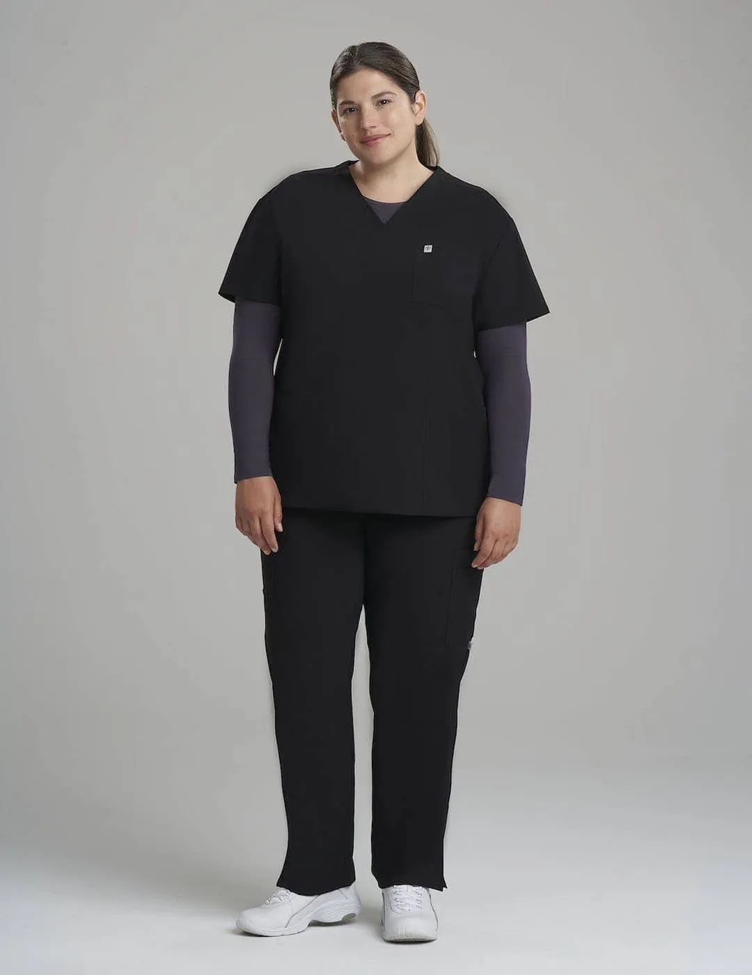 Womens 3-Pocket V-Neck Scrub Top Core Colorways