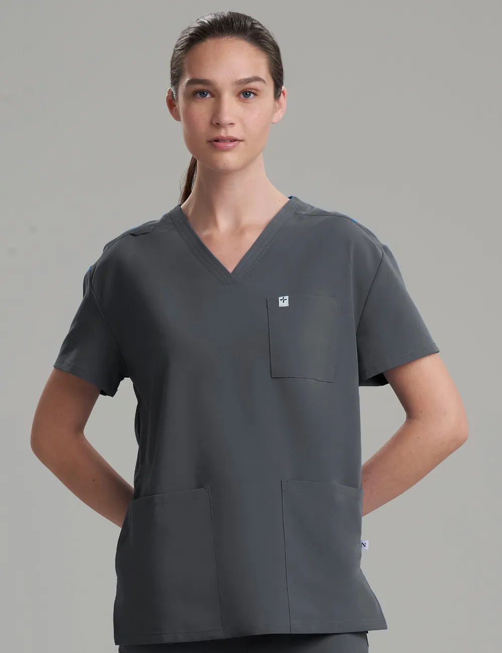 Womens 3-Pocket V-Neck Scrub Top Core Colorways