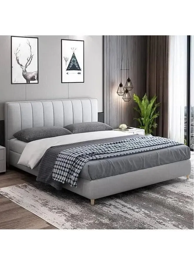 Wooden Twist Majesty Modernize Velvet Upholstery Bed for Luxury Bedroom