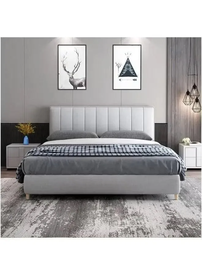 Wooden Twist Majesty Modernize Velvet Upholstery Bed for Luxury Bedroom