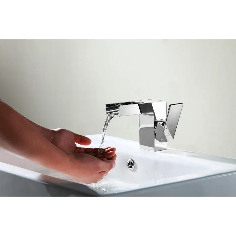 Zhona Single-Handle Bathroom Faucet in Polished Chrome
